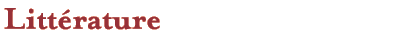 Litt�rature