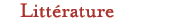 Litt�rature